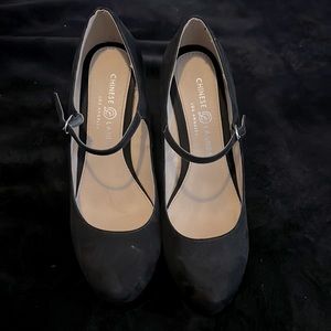 Black closed toe 4in heel